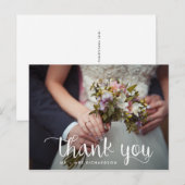 Einfach whimsical | Wedding Foto Vielen Dank Postkarte (Vorne/Hinten)