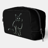 Einfach White Kitty Cat Waschbeutel (Rechte Ecke)