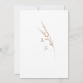 Einfach White Wedding Details Umschließung Einladung (Rückseite)