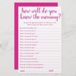 Einfach, wie gut du Mama kennst | Hot Pink Card