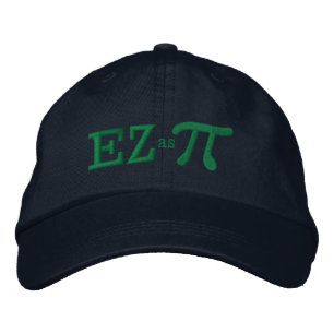 Einfach wie Pie mit Pi Bestickte Baseballkappe