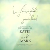 Einfach willkommen bei unserem Briefmarkensymbol D Fensteraufkleber (Blatt 3)