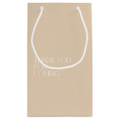 Einfach Willkommen/Danke Brautparty Kleine Geschenktüte (Rückseite)