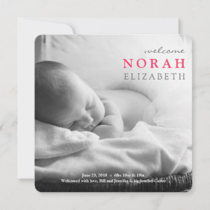 Einfach Willkommen   Kinderankündigung Ankündigung