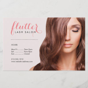 Einfach Wimpern Salon Foto Preisliste Menü Flyer