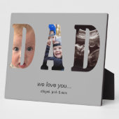 Einfach Wir Liebe Sie Vater Foto Collage Plaque Fotoplatte (Seite)