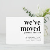 Einfach, wir sind bewegt Kommen Sie besuchen Moder Ankündigung (Stehend Vorderseite)