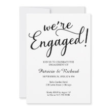 Einfach: Wir sind Verlobte Einladungs-Party