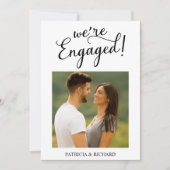 Einfach: Wir sind Verlobte Verlobung Ankündigung F (Vorderseite)