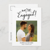 Einfach: Wir sind Verlobte Verlobung Ankündigung F Postkarte (Vorne/Hinten)