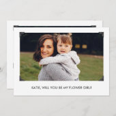 Einfach wirst du meine Foto-Karte für das Blumenmä (Vorne/Hinten)