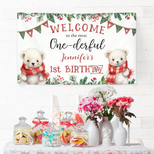 EINfach wunderbar Süßer Bär Weihnachten 1. Gebur Banner