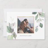 Einfach wunderschöne botanische Vegetation Save th Save The Date (Rückseite)