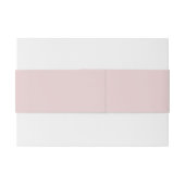 Einfach zarter rosa Nachname Einladungsbanderole (Rückseitenbeispiel)