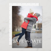 Einfach zeitlos EDITABLE COLOR Save the Date Card Dankeskarte (Vorne/Hinten)