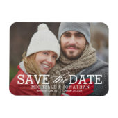 Einfach zeitlos EDITABLE FARBE Save the Date Magnet (Horizontal)