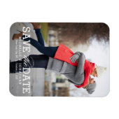Einfach Zeitlos EDITIERBARE FARBE Save The Date Magnet (Horizontal)
