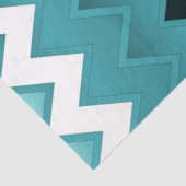 Einfach ZigZag - Aquamarin Seidenpapier (Ausschnitt)