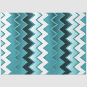 Einfach ZigZag - Aquamarin Seidenpapier