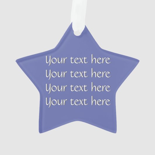 Einfach ZigZag-navy Blue Ornament (Rückseite)