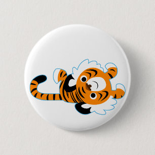 Einfach zu bedienendes Niedliches Cartoon Tiger Bu Button