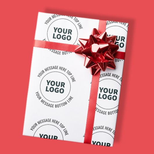 Einfach zu ersetzen mit Ihrem Logo oder Bild  Geschenkpapier