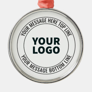 Einfach zu ersetzen mit Ihrem Logo oder Bild  Ornament Aus Metall