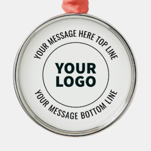 Einfach zu ersetzen mit Ihrem Logo oder Bild  Ornament Aus Metall