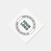Einfach zu ersetzen mit Ihrem Logo oder Bild Serviette (Ecke)