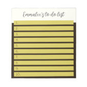 Einfach zu handhaben, mit einer gelben Mischung mi Notizblock (Vorderseite)