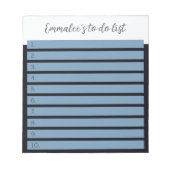 Einfach zu handhaben, mit nummerierten, weißen, ge notizblock (Vorderseite)