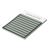 Einfach zu handhaben nummerierte, weiße grüne Misc Notizblock (Rotiert)