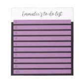 Einfach zu handhaben Weißer Magenta-Mix Notizblock (Vorderseite)