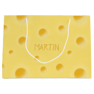 Einfach zu käsig! Personalisierter Schweizer Käse  Große Geschenktüte