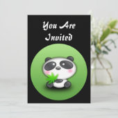 EINFACH ZU KUNST - Einladung von Panda Bear (Stehend Vorderseite)