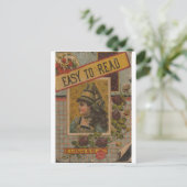 Einfach zu lesen postkarte (Stehend Vorderseite)