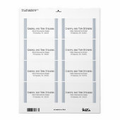 Einfach zu lesende Rücksendeadresse (Vorne)