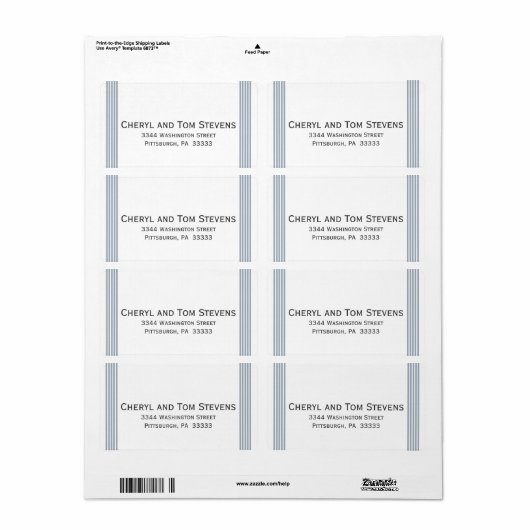 Einfach zu lesende Rücksendeadresse (Vorne)