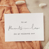 Einfach zu meinen Eltern im Gesetz auf meiner Hoch Einladung