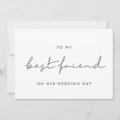 Einfach zu meiner besten Freundin auf ihrer Hochze Einladung (Vorderseite)