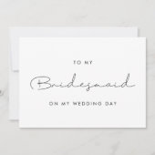 Einfach zu meiner Brautjungfrau auf meiner Hochzei Einladung (Vorderseite)