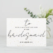 Einfach zu übernachten am Hochzeitstag Name hinzuf (Stehend Vorderseite)