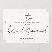 Einfach zu übernachten am Hochzeitstag Name hinzuf (Vorne/Hinten)