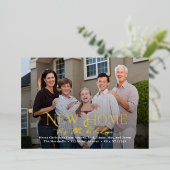 Einfach Zuhause FOIL Urlaubsankündigung Folien Feiertagskarte (Stehend vorne)