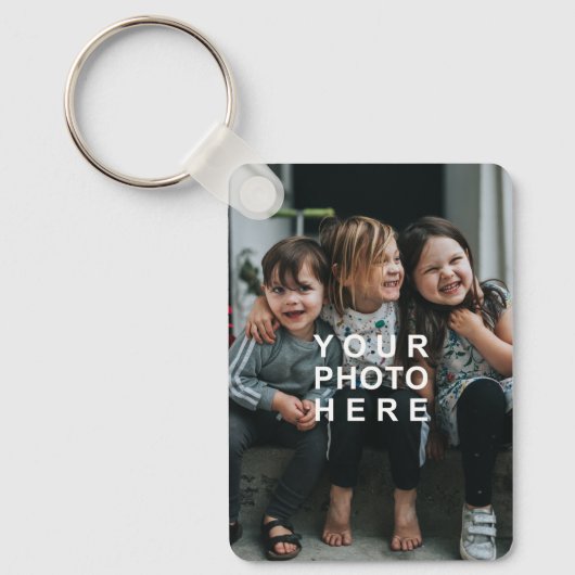 Einfach, zweiseitig mit 2 Fotos Schlüsselanhänger (Vorderseite)