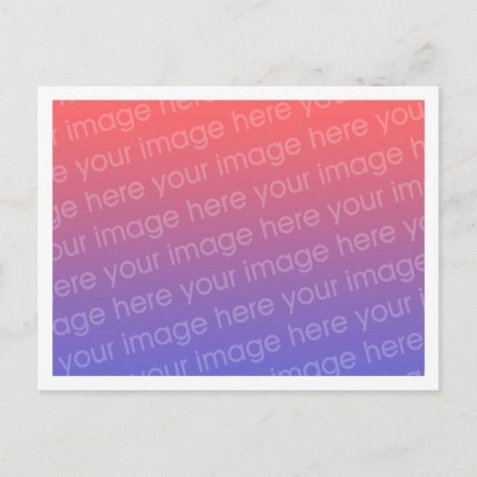 Einfache 0,2-Zoll-Vorlage für die gesamte weiße Gr Postkarte (Vorderseite)