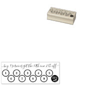 Einfache 10 Circle Punch Business Loyalty Gummistempel (Stempel)