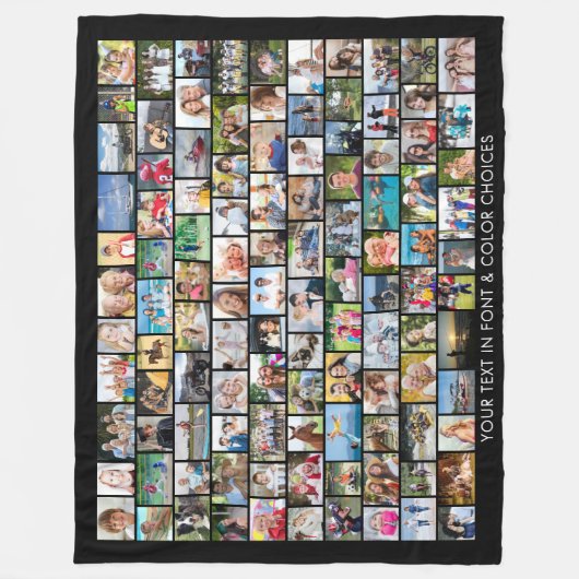 Einfache 110 Fotocollage Mehrere Formen Fleecedecke (Vorderseite)