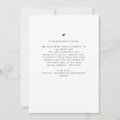 Einfache 12 Foto Collage Baby Dusche Vielen Dank Dankeskarte (Rückseite)