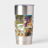 Einfache 12 FotoCollage Thermobecher (Links)